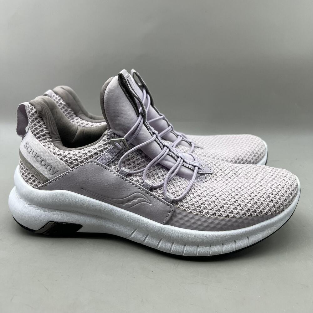 Saucony Stretch & Go Glide Running Shoes Women Size 6.5 Purple Comfort Sneakers
